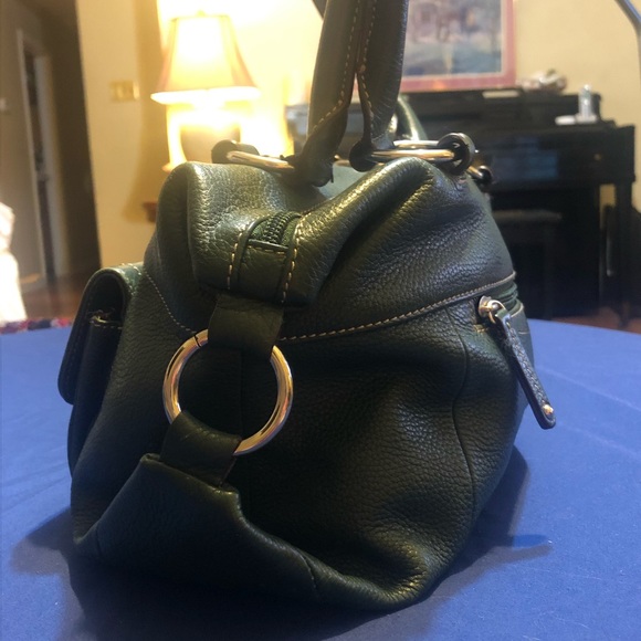 Tignanello Double-Handle Satchel - Forest Green - Picture 3 of 8